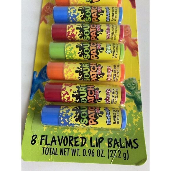 8 Pack Taste Beauty SOUR PATCH Flavored Lip Balm Assorted Flavors NEW Sealed - Picture 2 of 13